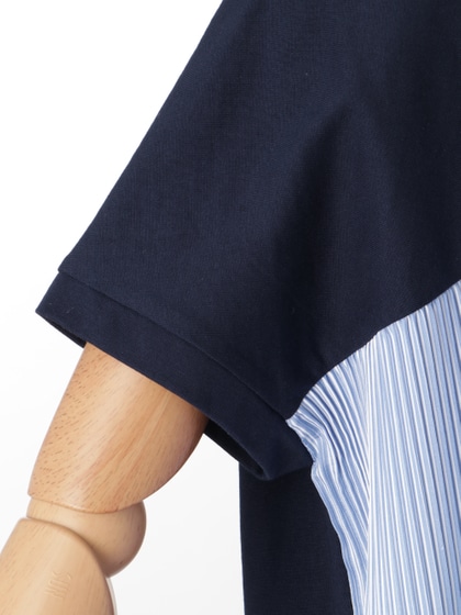 異素材Tシャツ 詳細画像 ブルー系マルチ 5