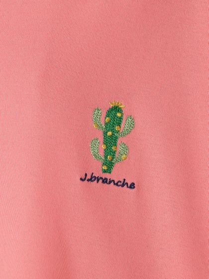 cactus刺繍　Tシャツ 詳細画像 ピンク 4