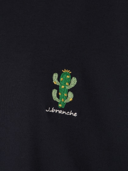 cactus刺繍　Tシャツ 詳細画像 ブルー 2