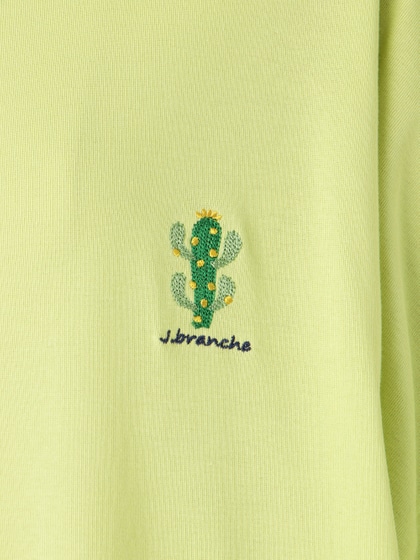 cactus刺繍　Tシャツ 詳細画像 グリーン 2
