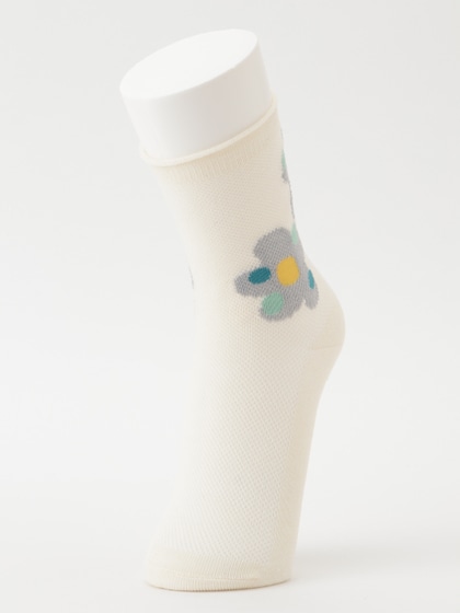 socks flower　 詳細画像 ホワイト 1