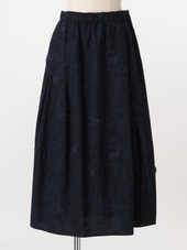 【綿100%】擬紗ボタニカル　スカート